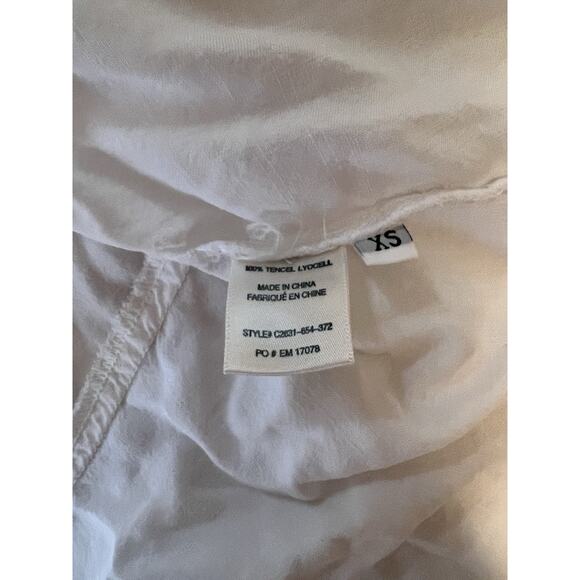 Anthropologie Cloth & Stone White Button Up Long Sleeve Blouse Size XS - Picture 6 of 6